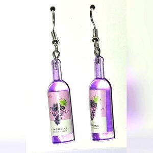 Vintage Purple Super cute Retro Boozy Resin Earring